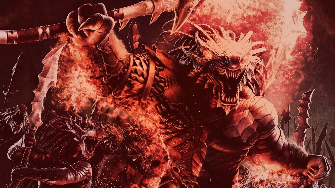 Dragonborn Barbarian обои