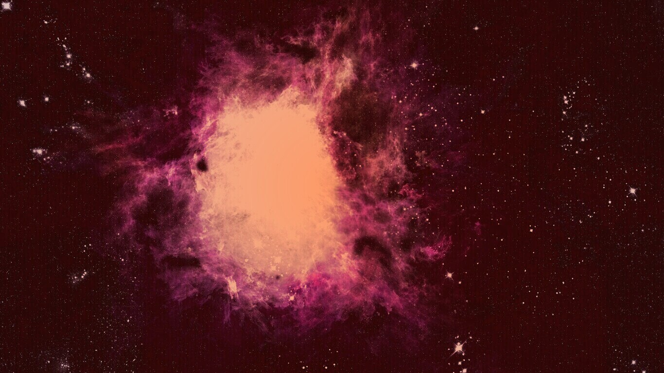 Фиолетовая туманность обои