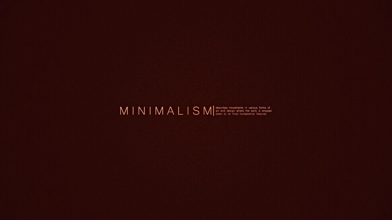 Минимализм обои