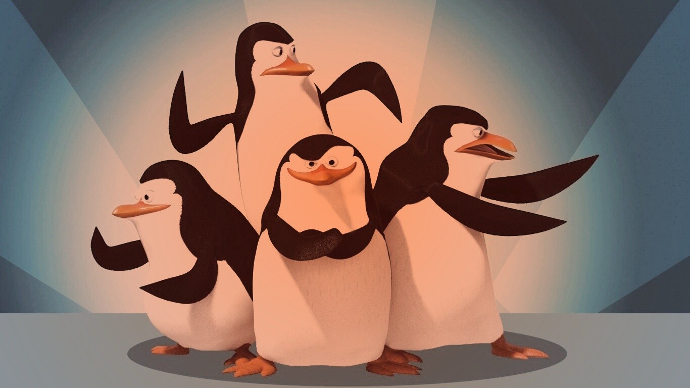 Мадагаскарские пингвины обои
