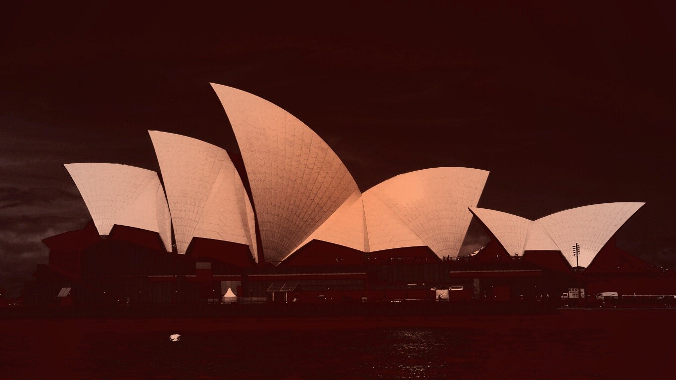 Здание оперного театра в Сиднее обои