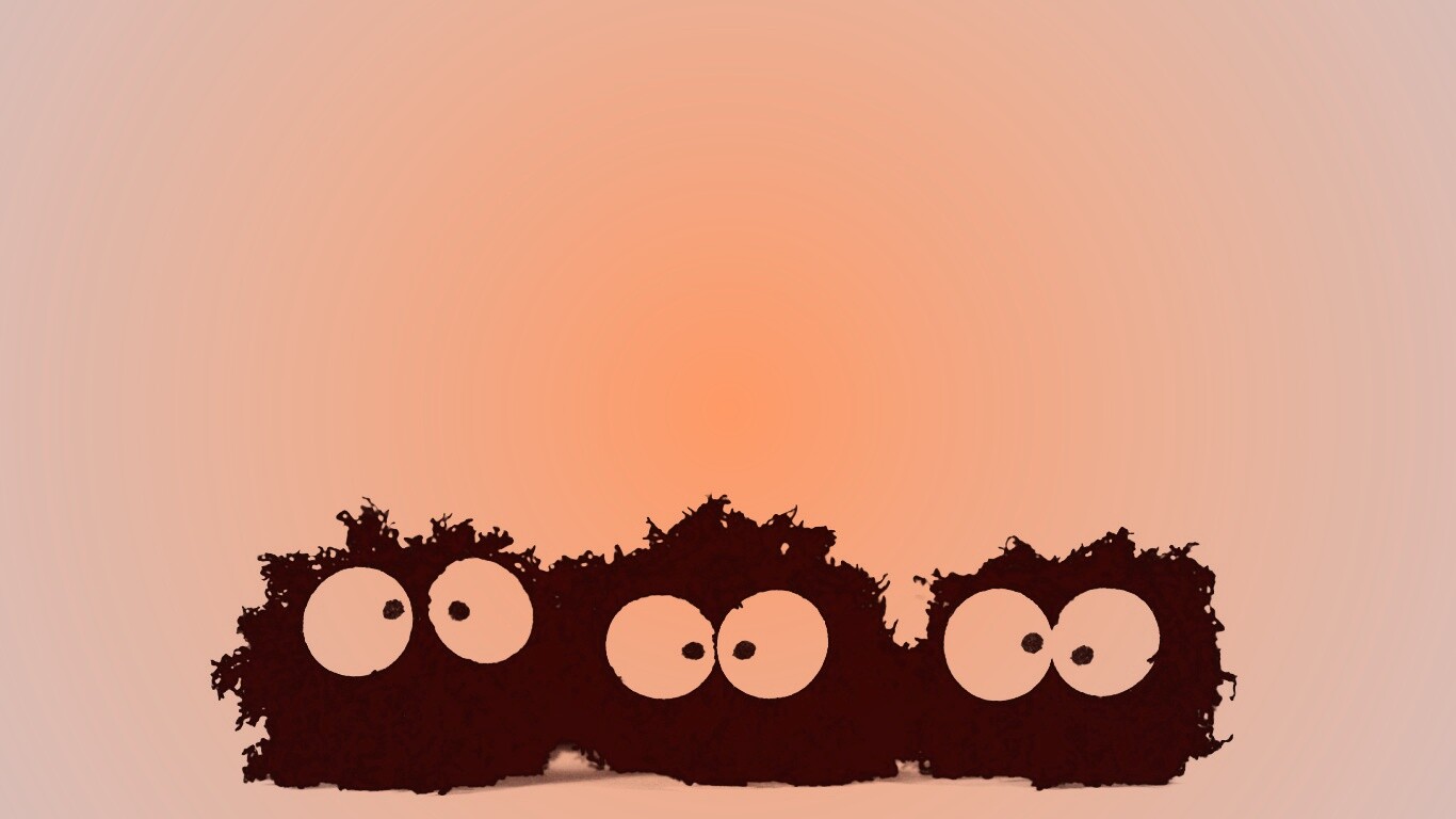 Кляксы с глазами обои