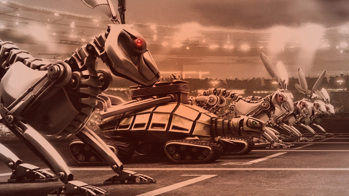 Роботы на старте обои