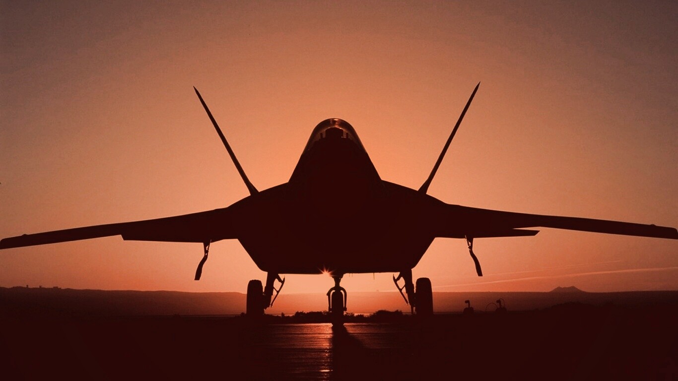 Истребитель F22 обои