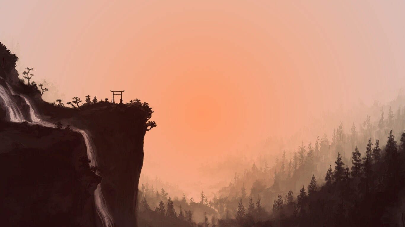 Пейзаж в китае обои