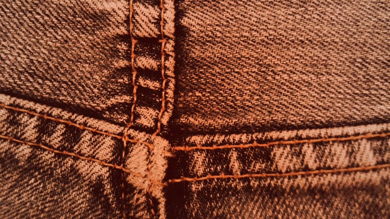 Шов на джинсах обои