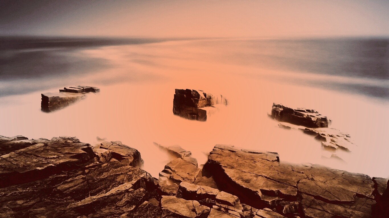 Прибрежные камни обои