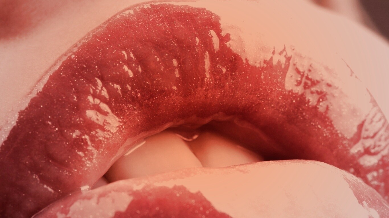 Губы с блеском обои