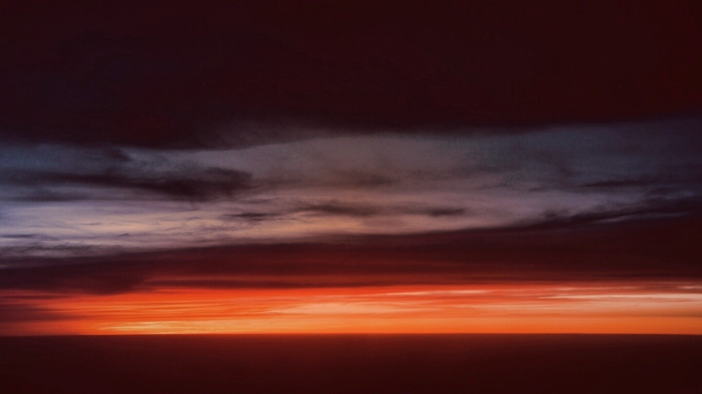 Закатное небо обои