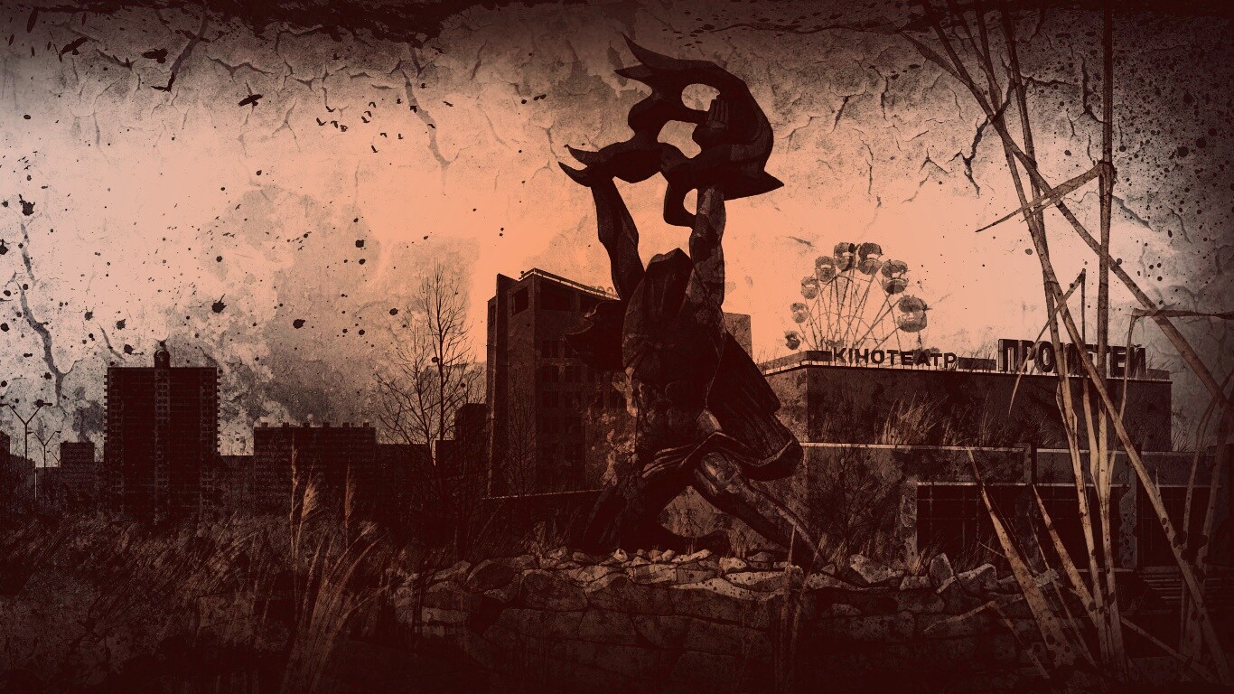 Памятник в Припяти обои