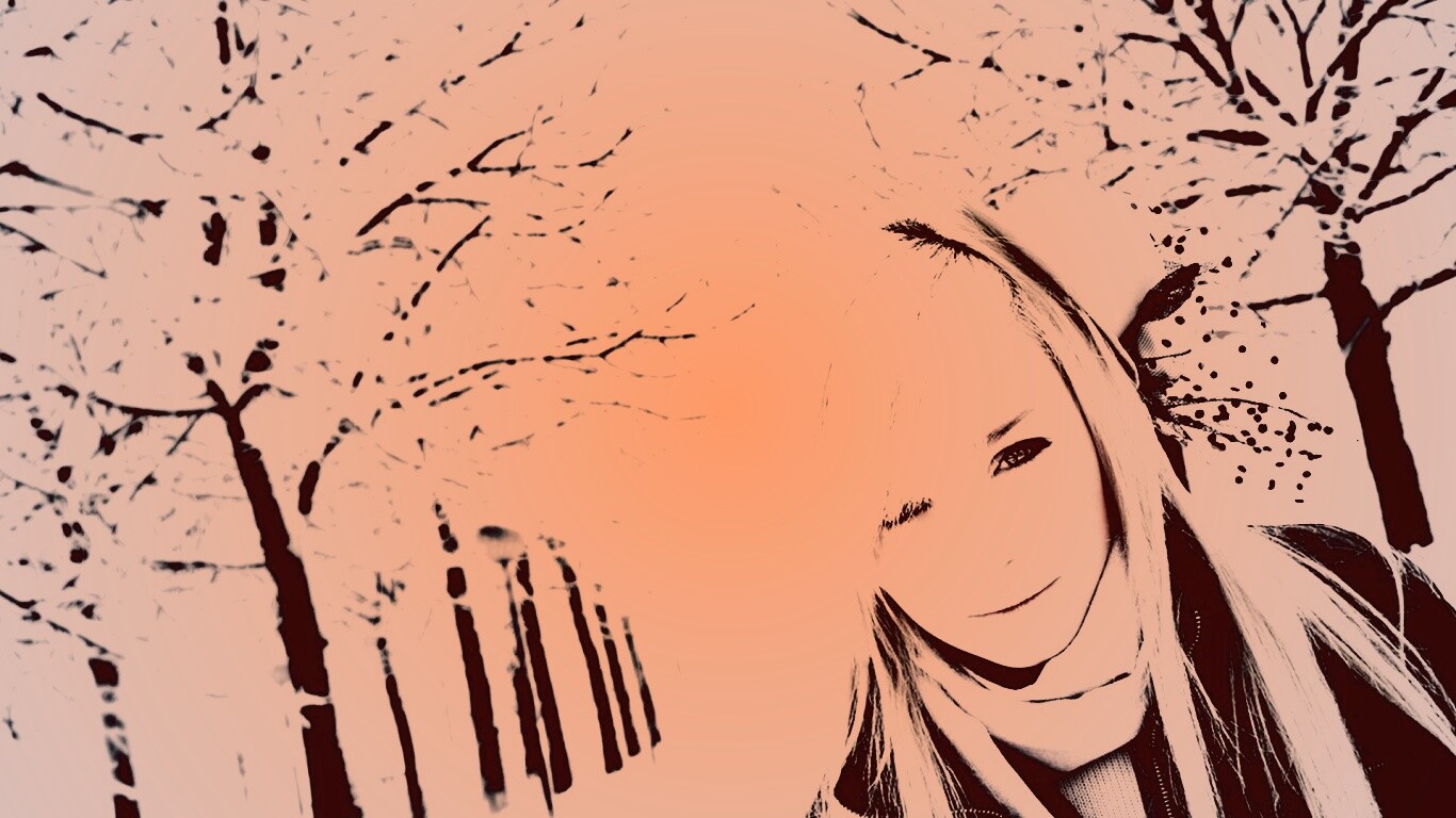 Девушка в белом обои