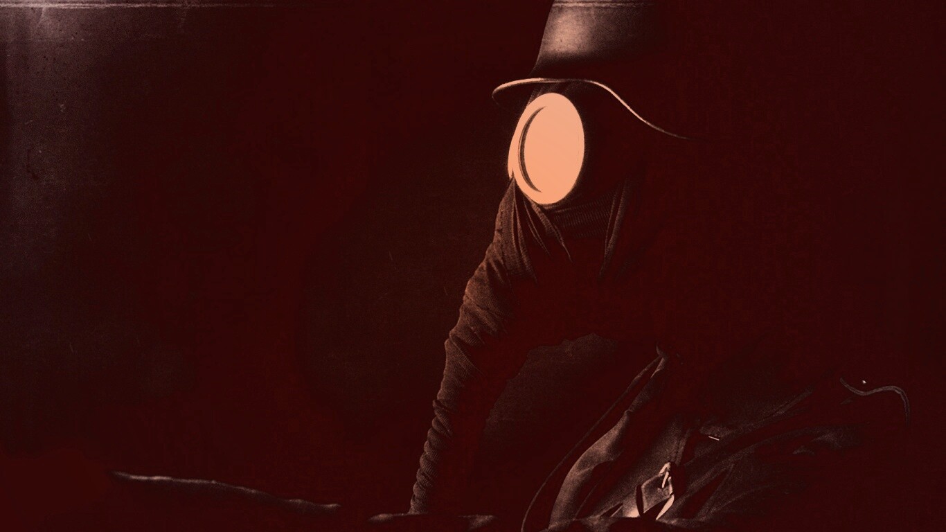 В противогазе обои