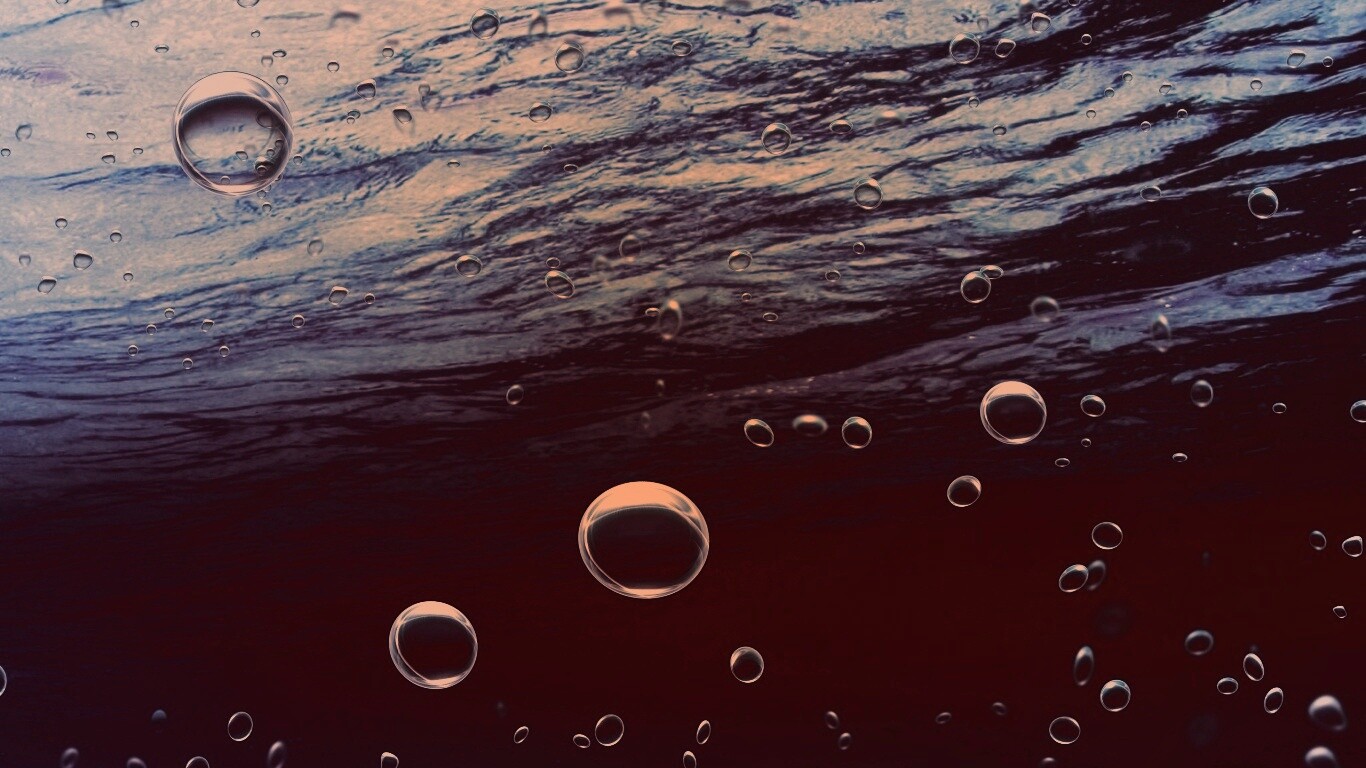 Пузыри под водой обои