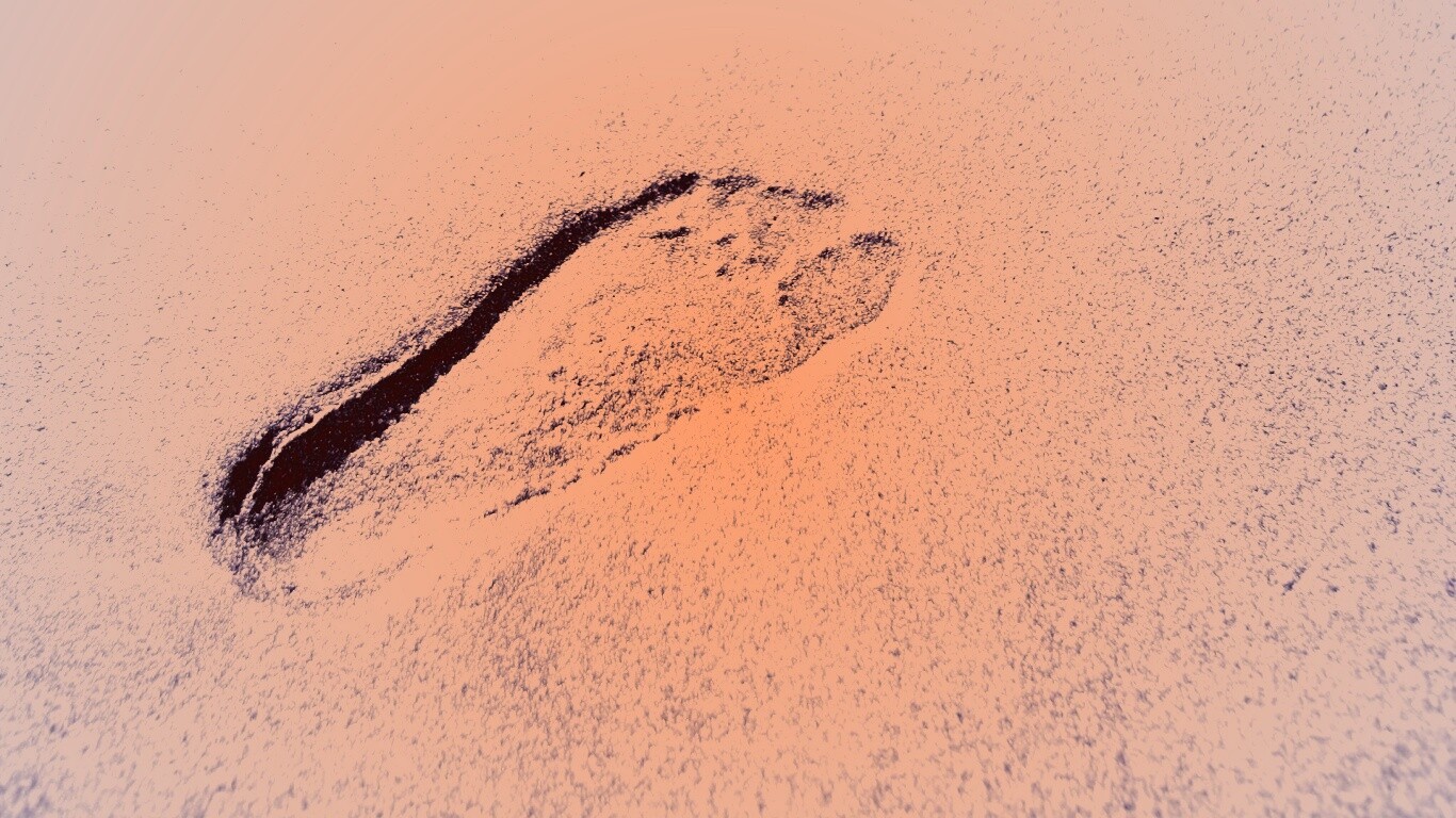 Отпечаток ноги обои