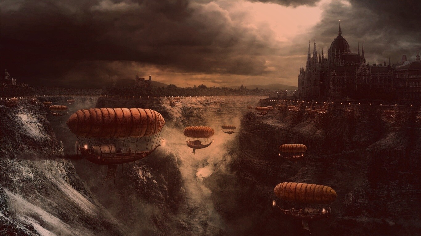 Фентезийный Будапешт обои