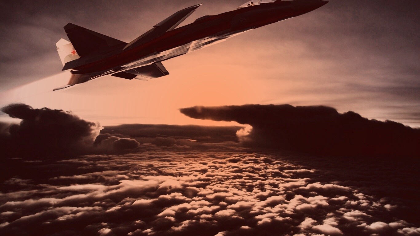 Истребители в небе обои