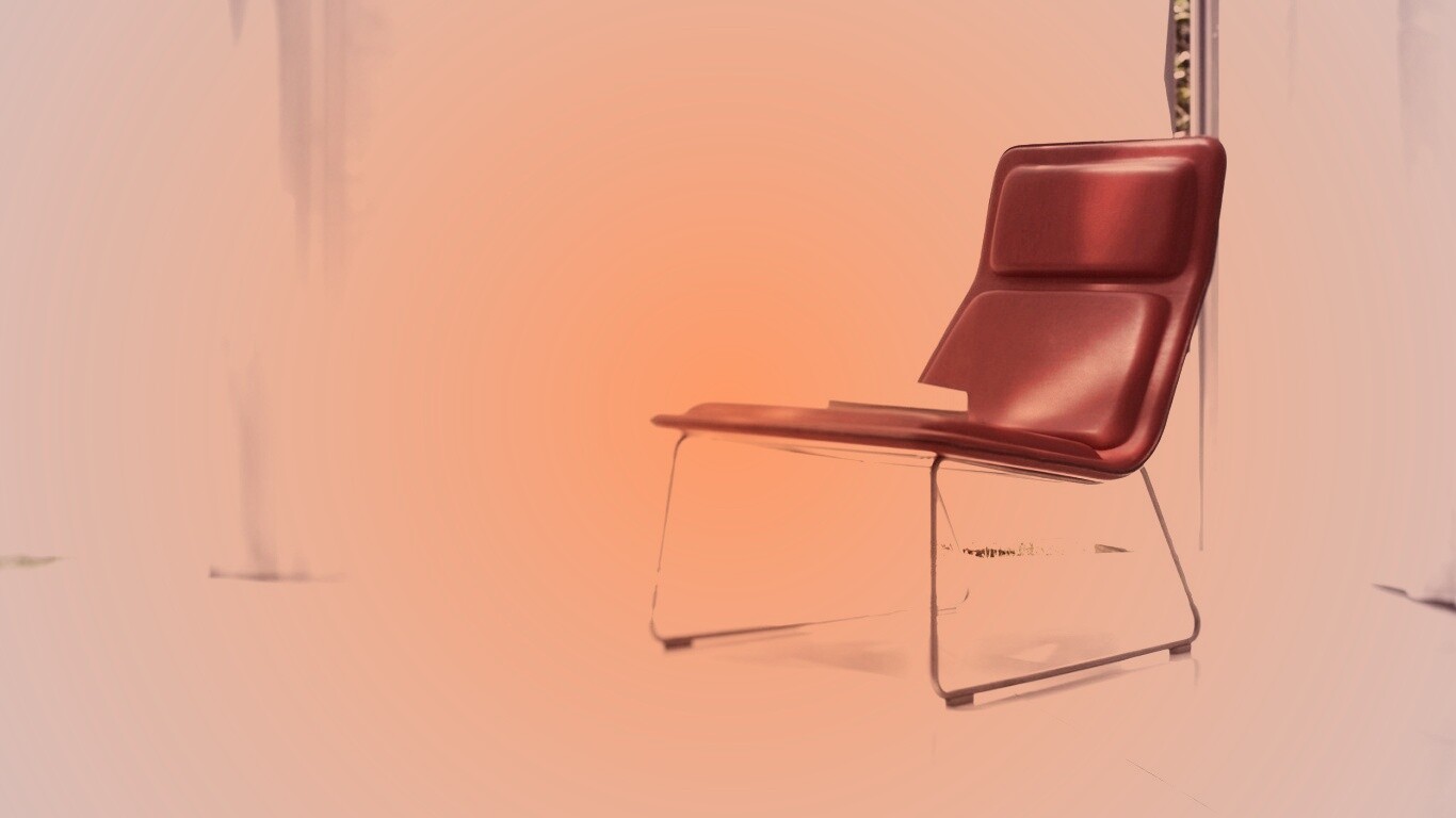 Стул перед занавеской обои