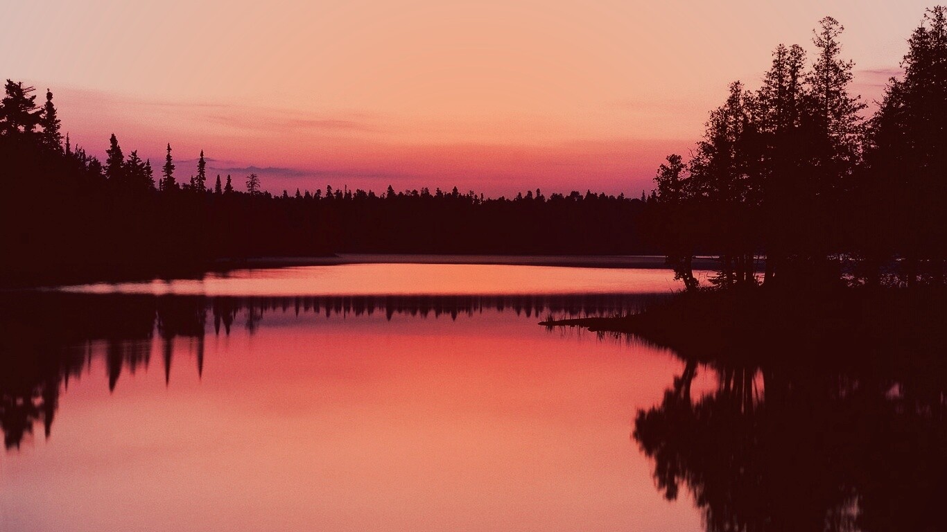 Вечерний пейзаж обои