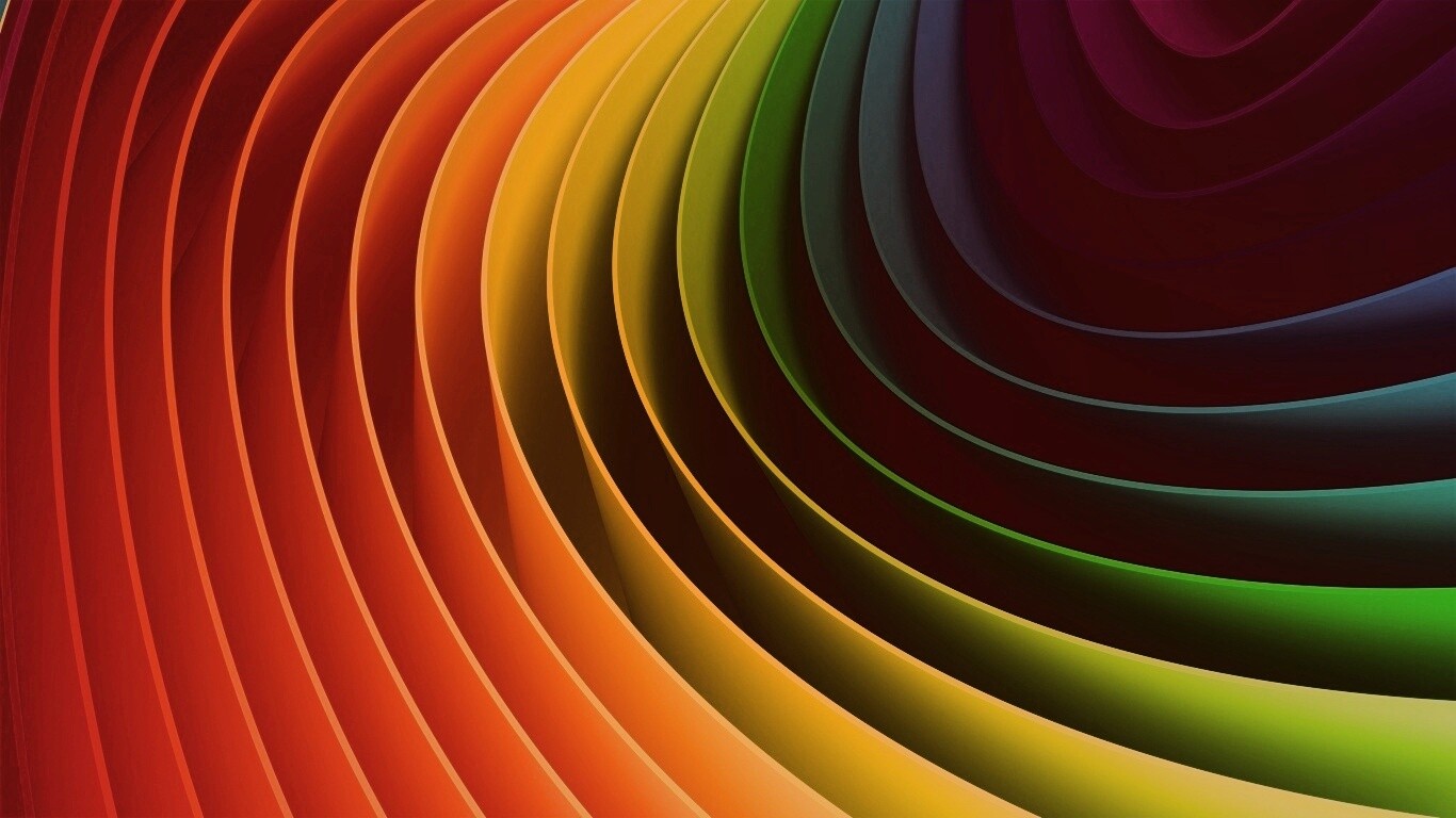 Радуга может быть такой обои