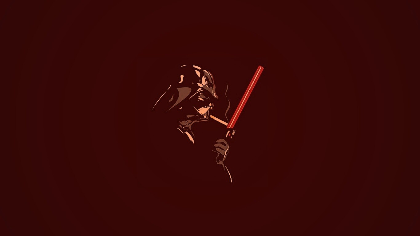 Дарт Вейдер прикуривает от меча обои