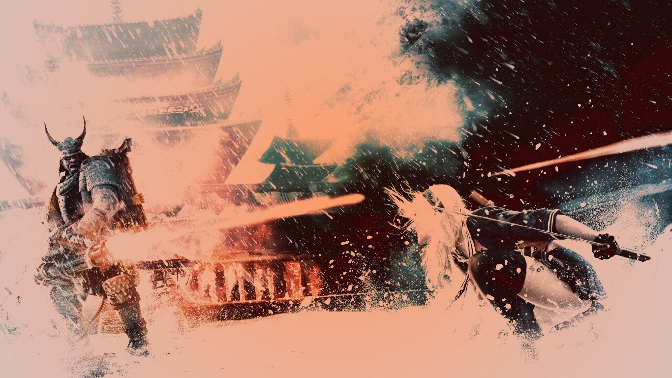 Куколка против самурая обои