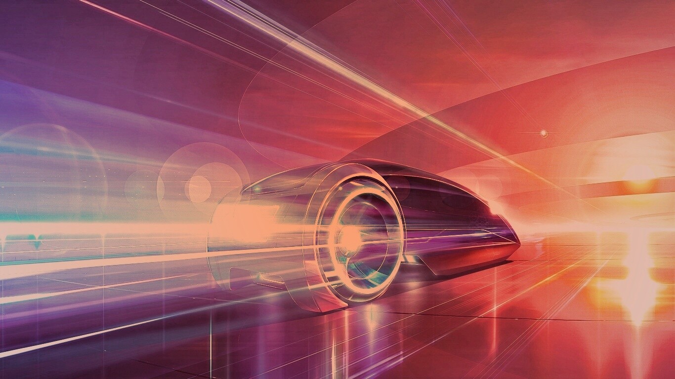 В закат обои