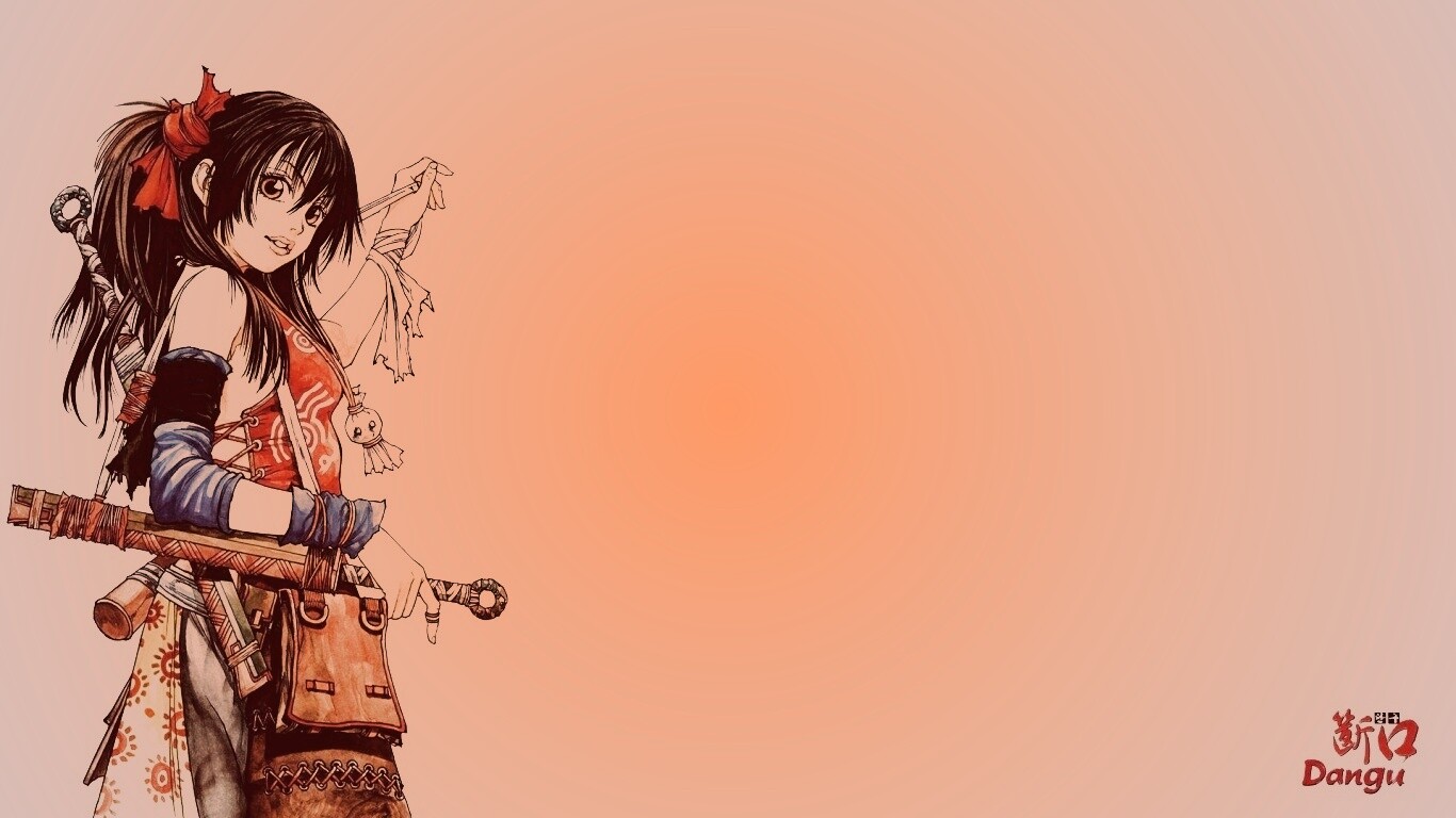 Девушка с мечом из Dangu обои