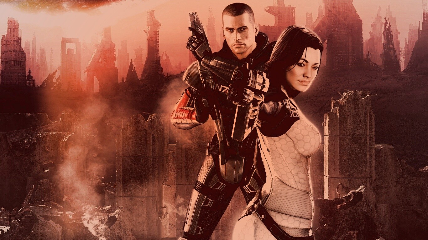 Шепард и Миранда обои