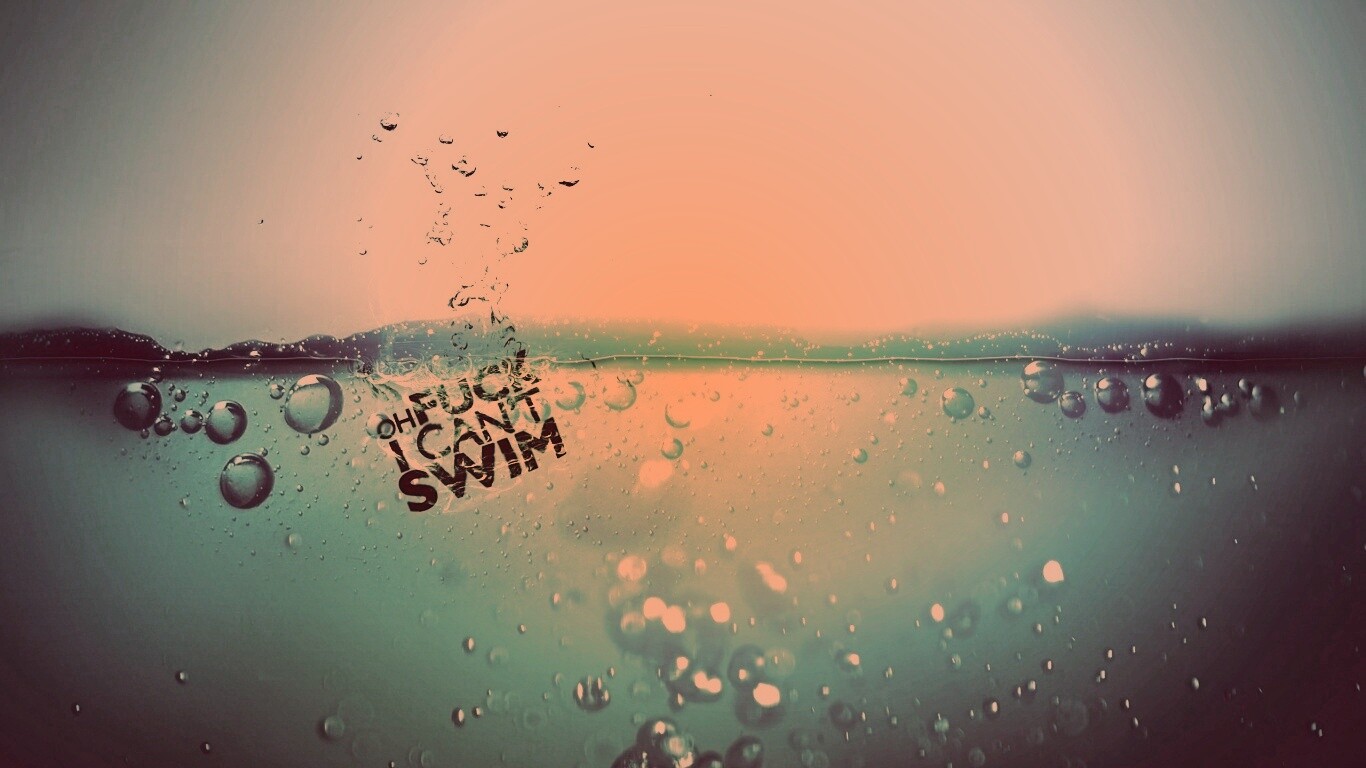 Oh fuck i cant swim обои
