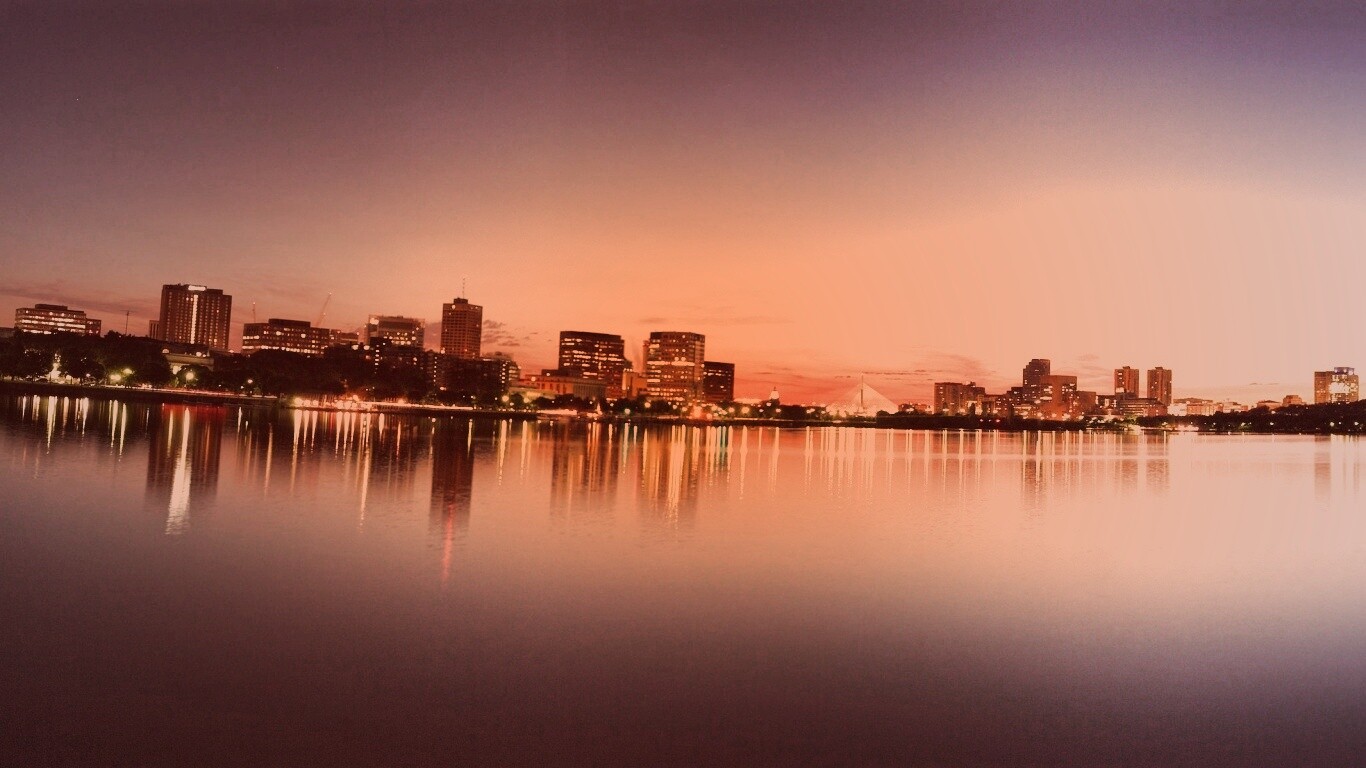 Панорама Бостона обои