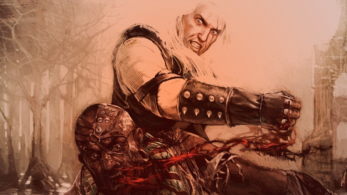 Геральт против Азара обои