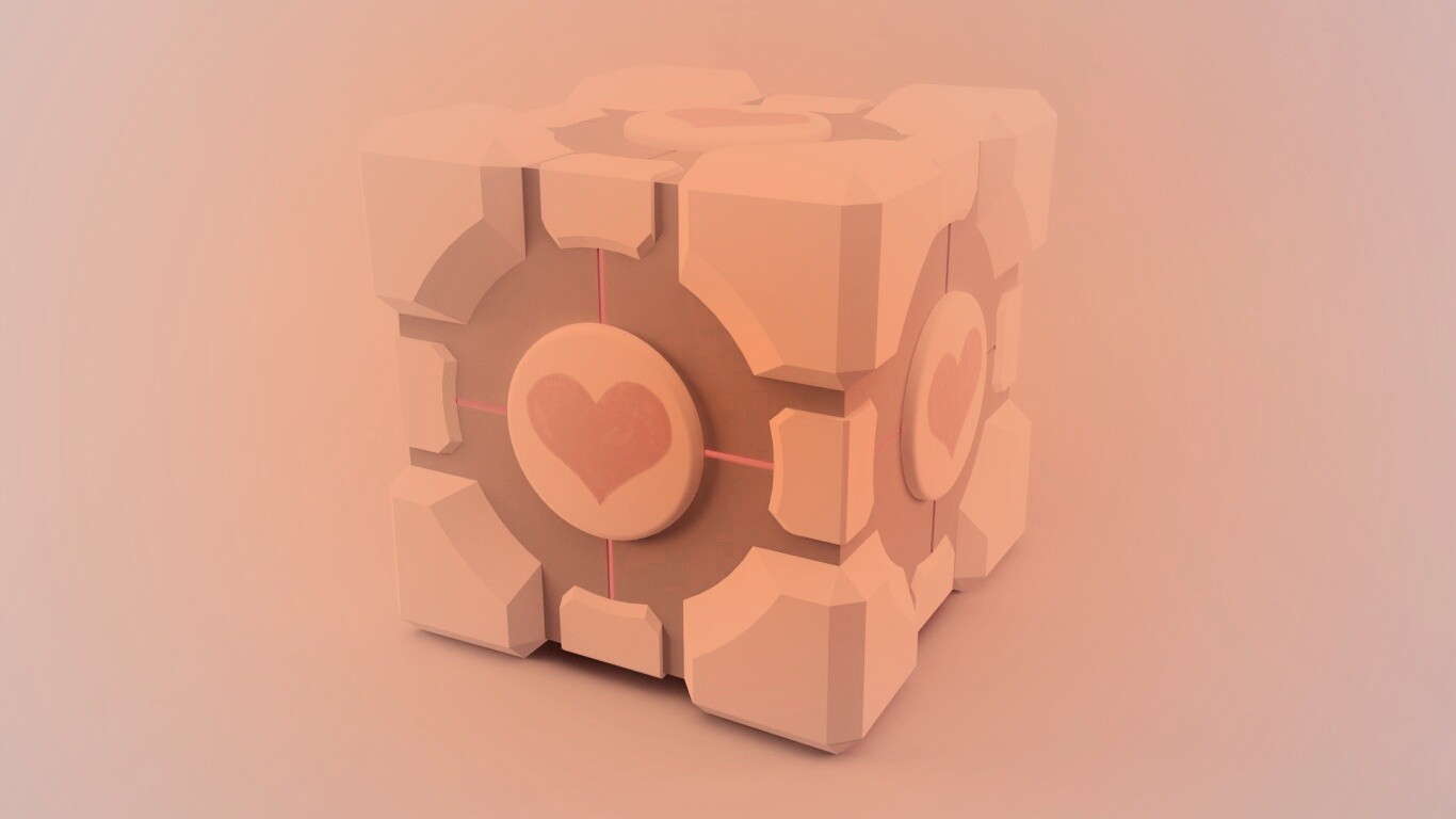 Взвешенный куб-компаньон обои