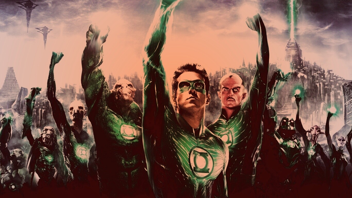 Зеленый фонарь обои