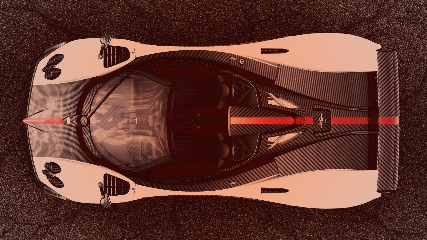 Пагани Зонда вид сверху обои