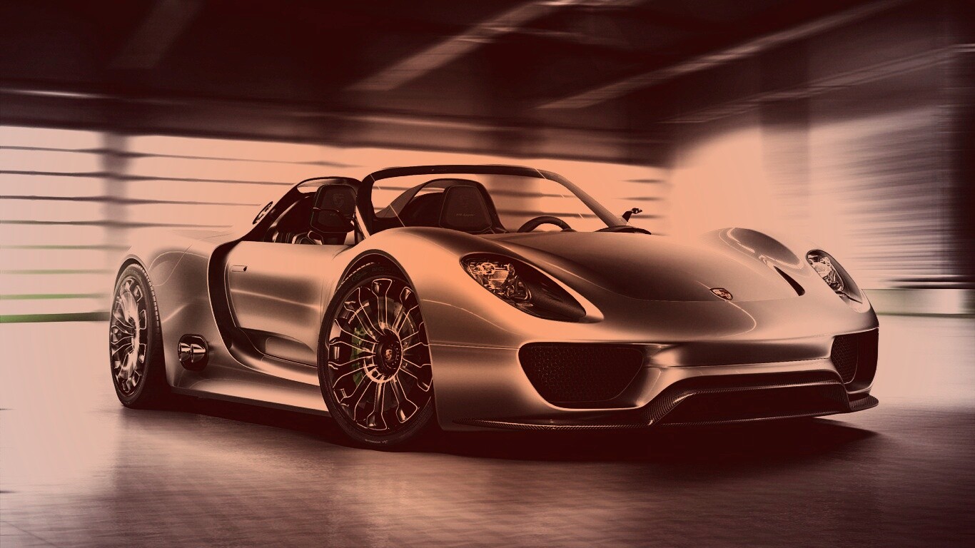 Porache 918 Spider обои