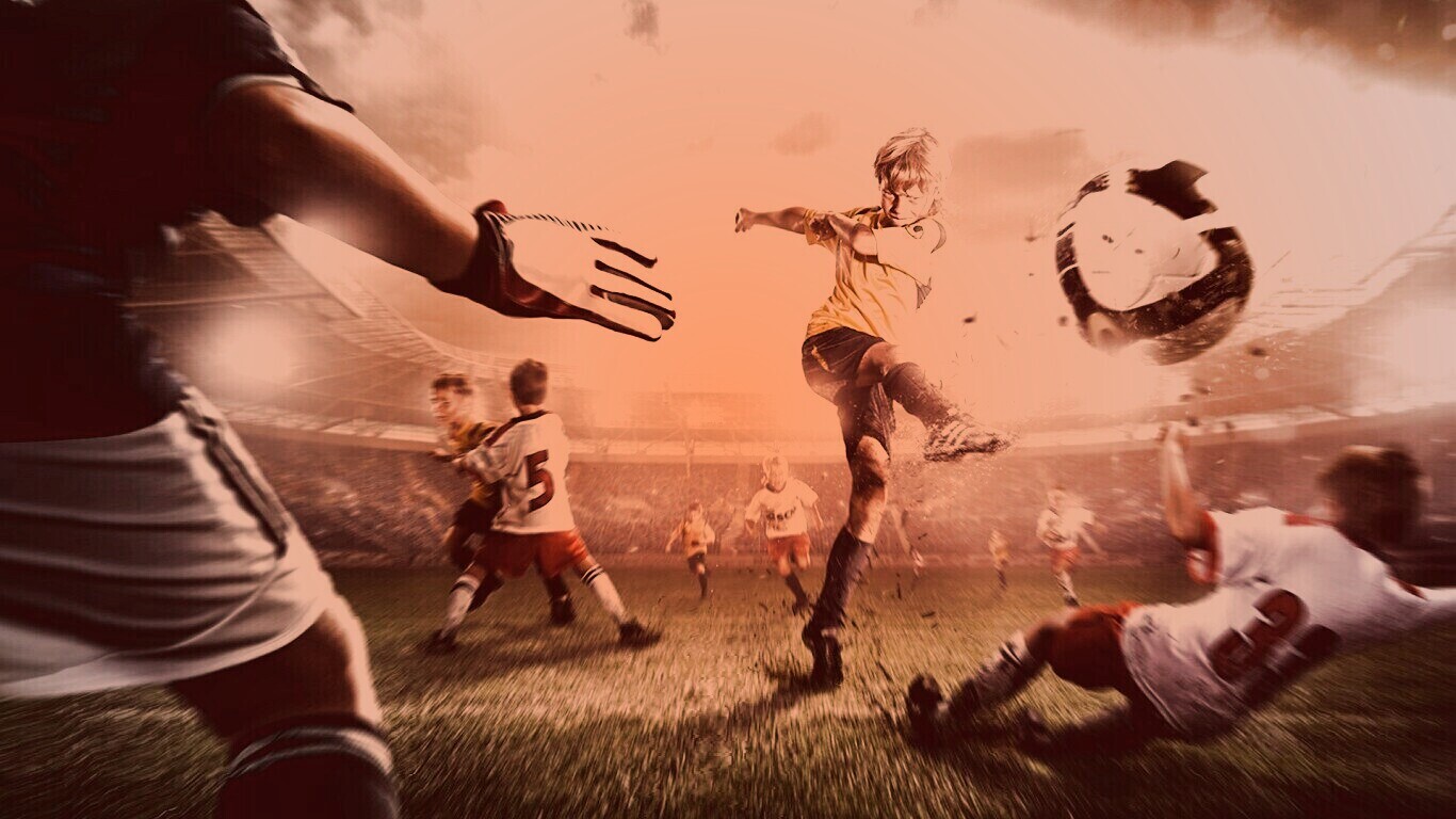 Игра в футбол обои