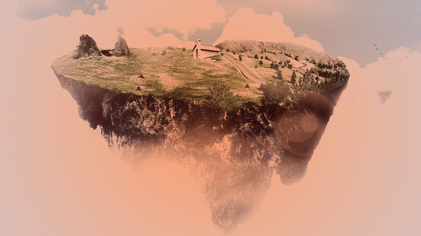 Летающий острв обои