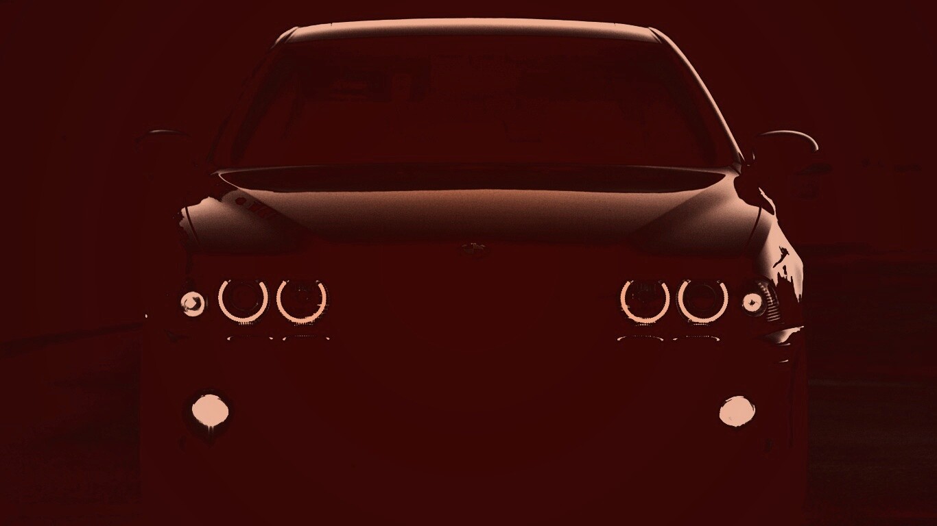 Чёрный BMW обои