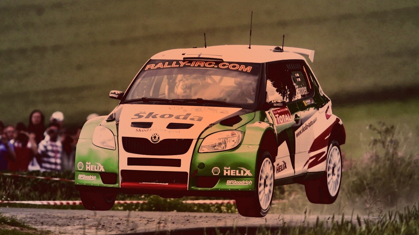 Раллиййная Шкода обои