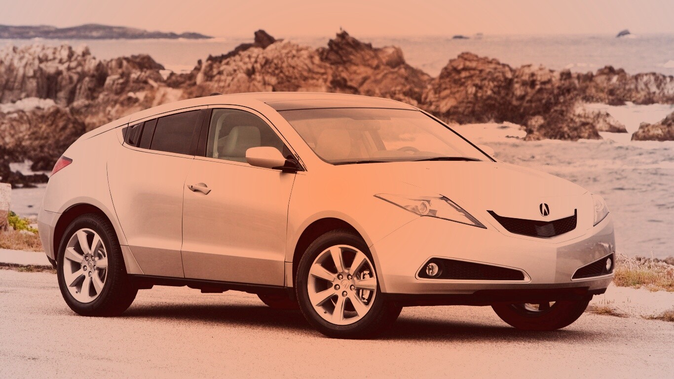 Acura на побережье обои