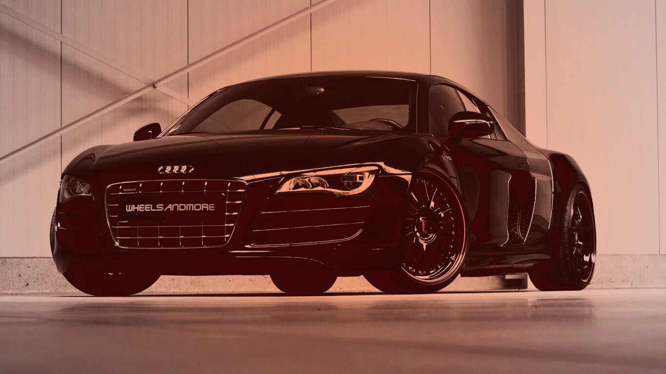 Audi черного цвета обои