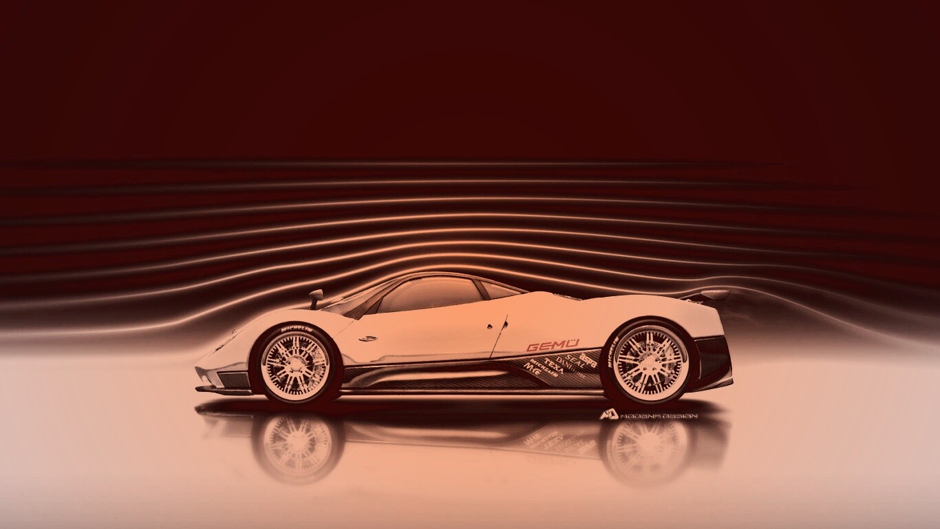 Аэродинамика Pagani Zonda обои