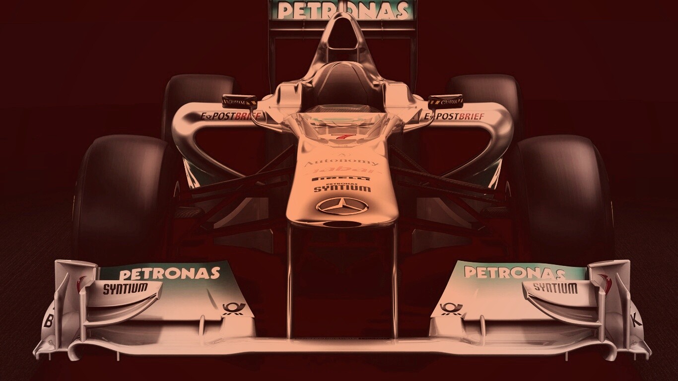 Болид Мерседес обои