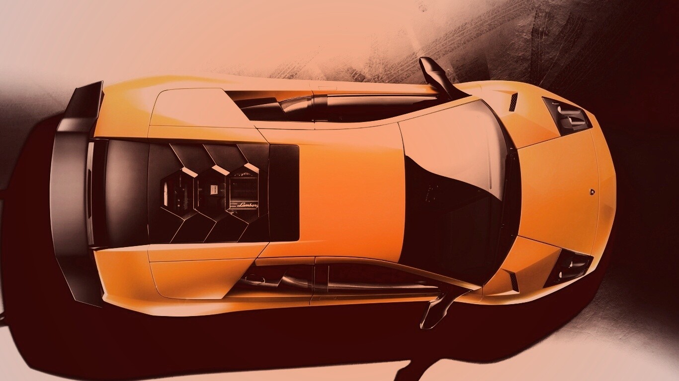Ламборджини вид сверху обои