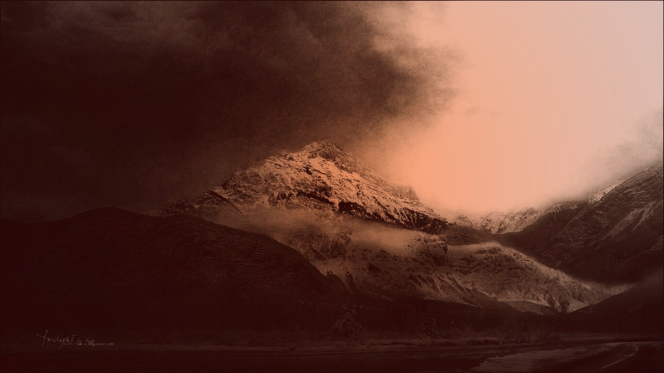 Ч/Б фото гор обои