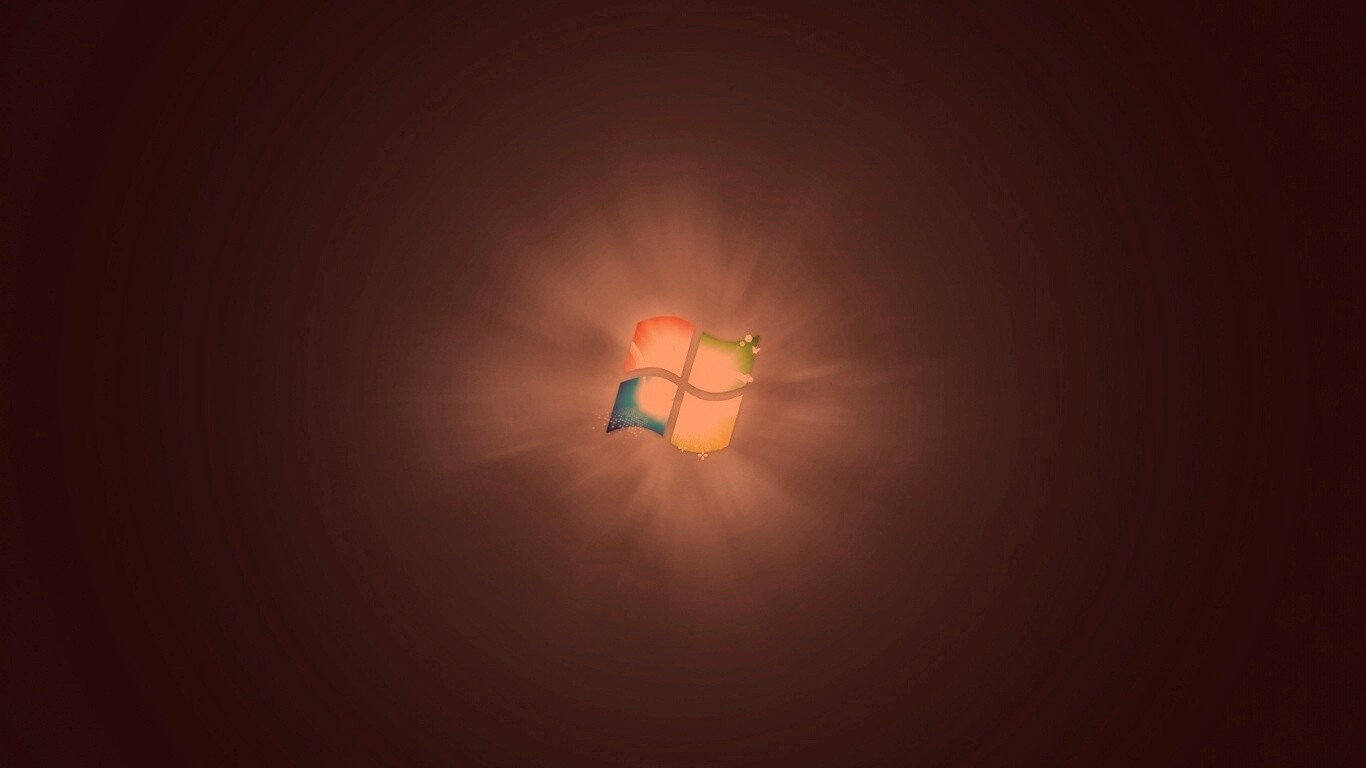 Черные обои Windows Seven обои