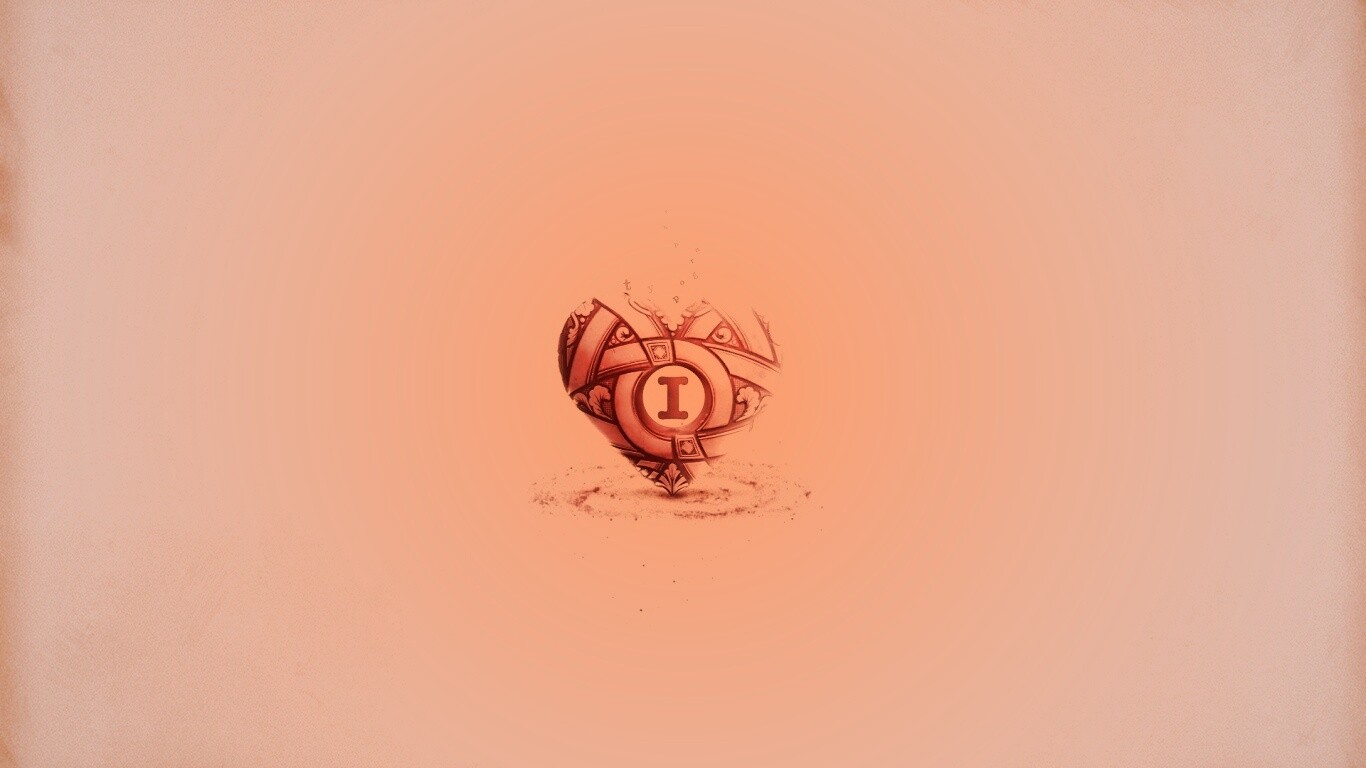 Креативное минималистичное сердце обои