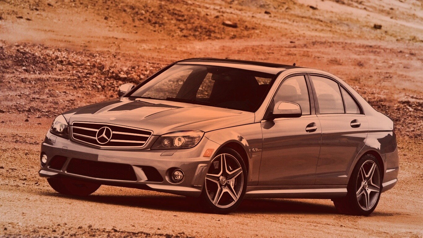 Мерседес в карьере обои