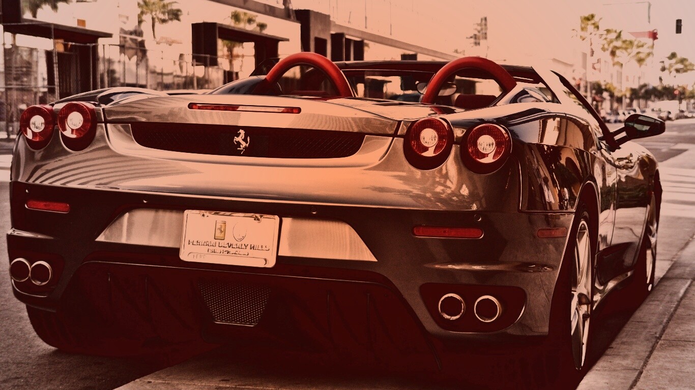 Феррари из Беверли Хиллс обои