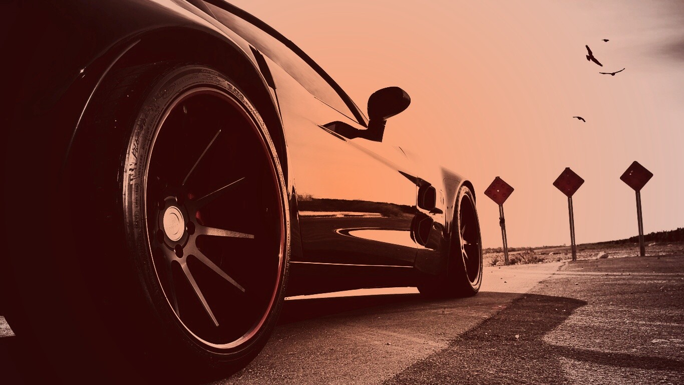 Чёрный концепт обои